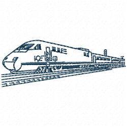 Trains Embroidery Design 8